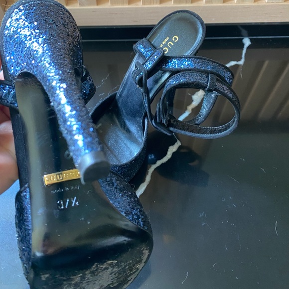 Gucci stilettos w blue metallic accent - Picture 6 of 7